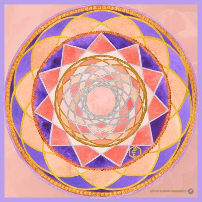 Peach Rose Silk Scarf - Image 2