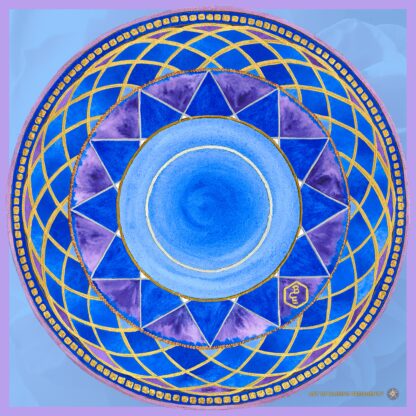 Sapphire Blue Silk Scarf - Image 2