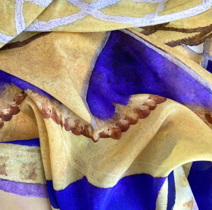 Golden Light Silk Scarf