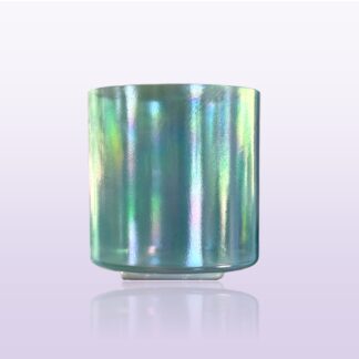 Aqua Aura Gold, Platinum, 7” F# +30 (Thymus and High Heart Chakra) Alchemy Crystal Singing Bowl