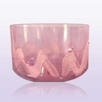Azeztulite, Pink Aura Gold 9" C + 40 (Root Chakra) Alchemy Crystal Singing Bowl